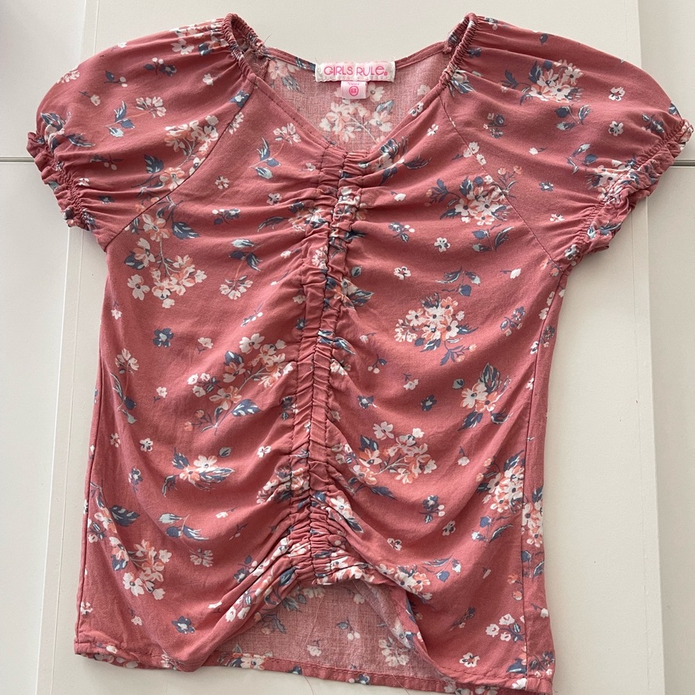 💜EUC Girls Rule Top Size 6X